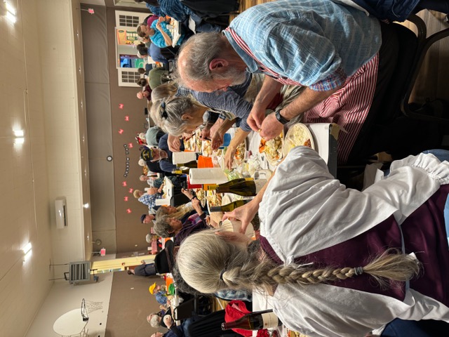 Yachats Lions Club - Crab Feed 2024; room full of attendees