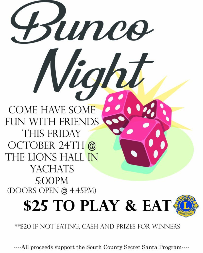 Oct Bunco Flyer